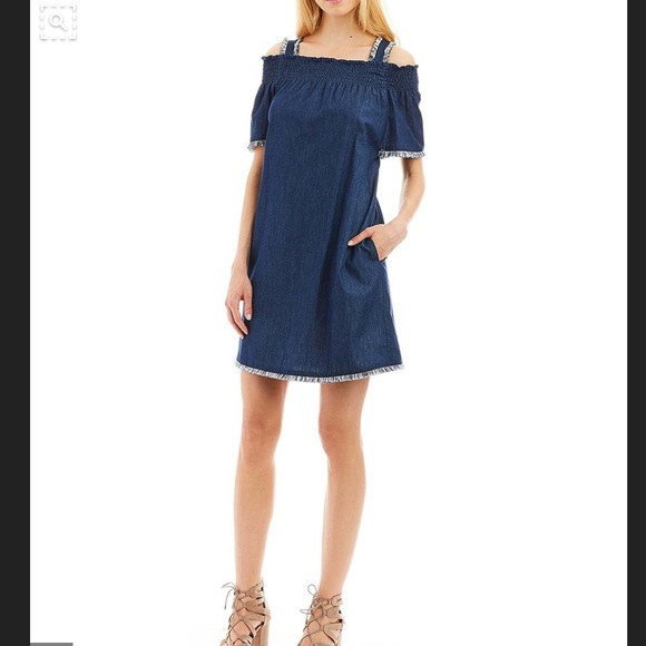 cold shoulder fringe dress